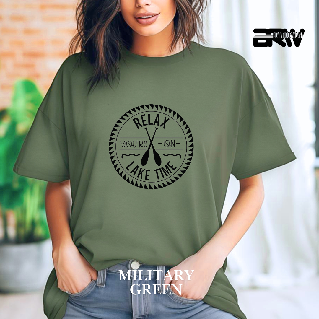 "Relax, You're on Lake Time" Tee