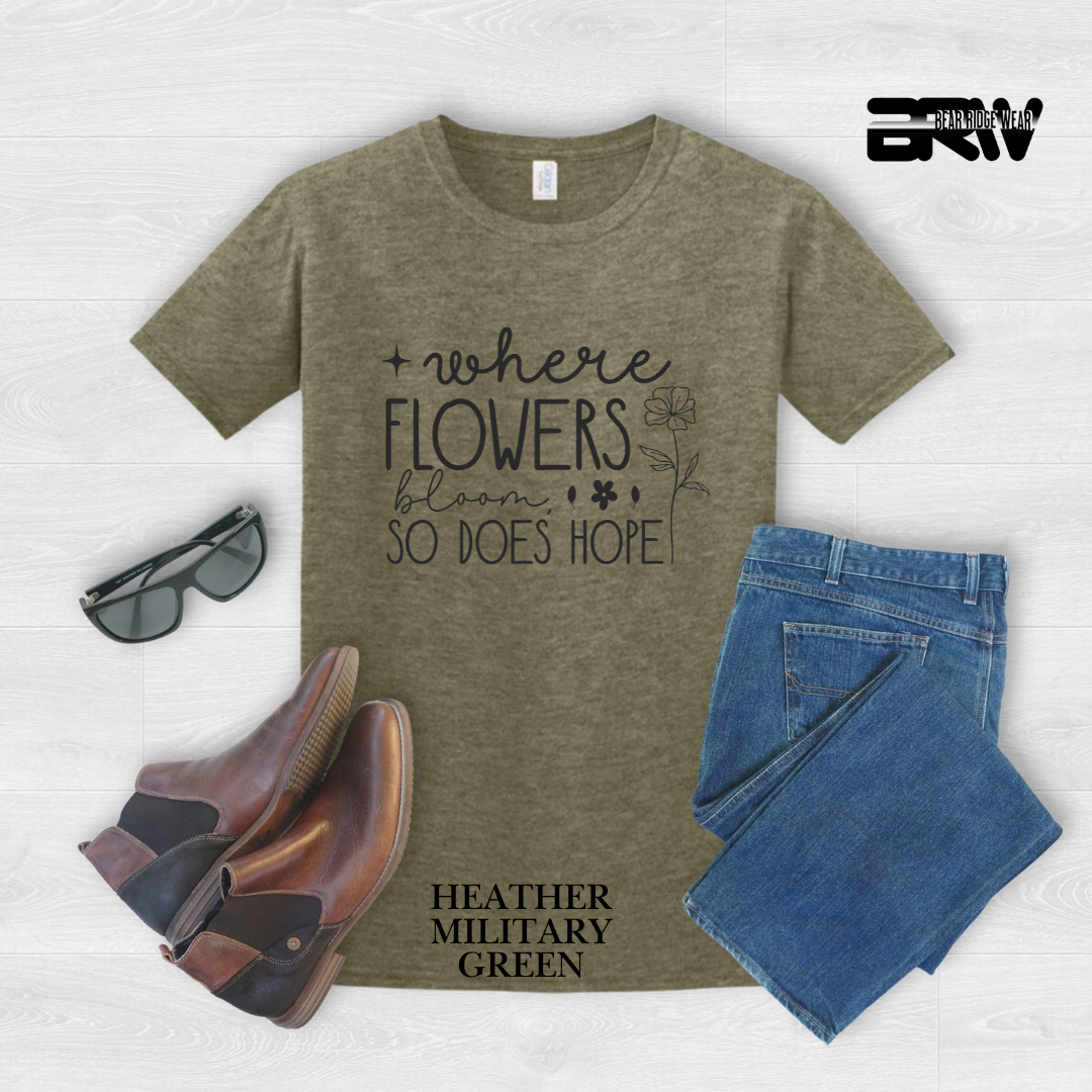 'Where flowers bloom' Tee