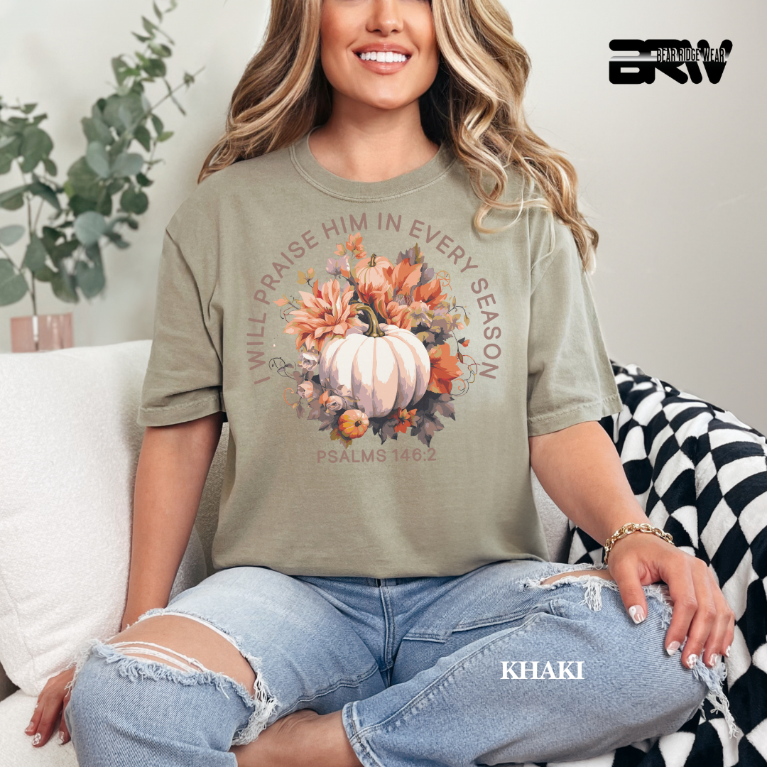 'I Will Praise Him' Fall Tee