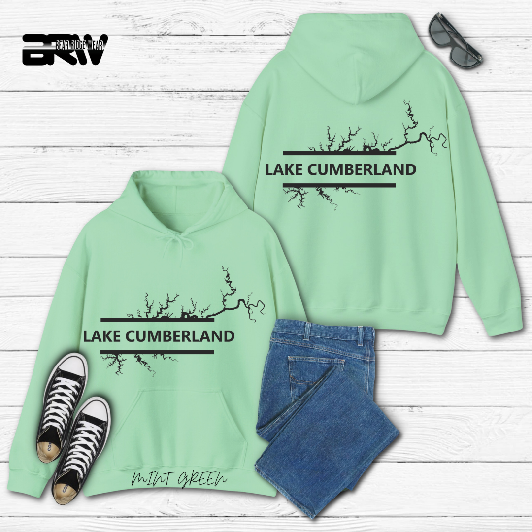 "Bold Lake Cumberland" Map Hoodie