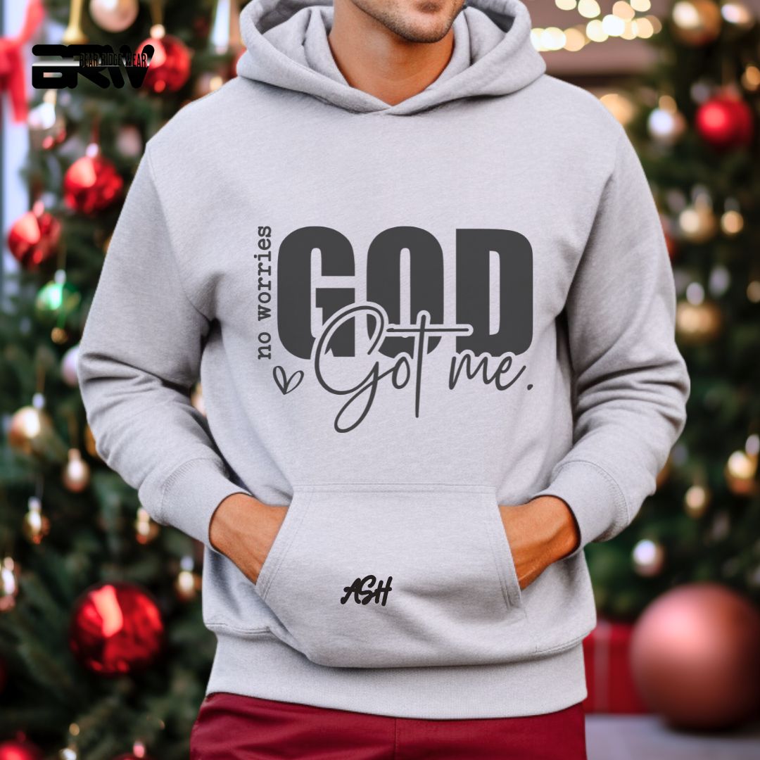 'No Worries God Got Me' Faith Hoodie