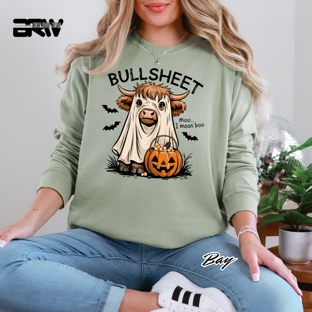 'Bull Sheet-Boo' Fall Long-Sleeve Tee
