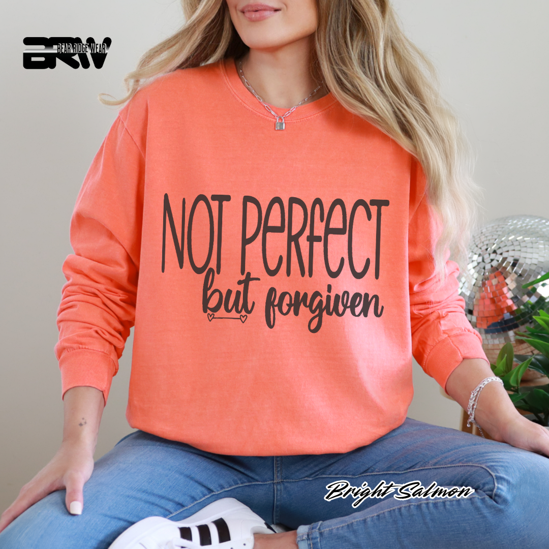 'Not Perfect But Forgiven' Faith Long-Sleeve Tee