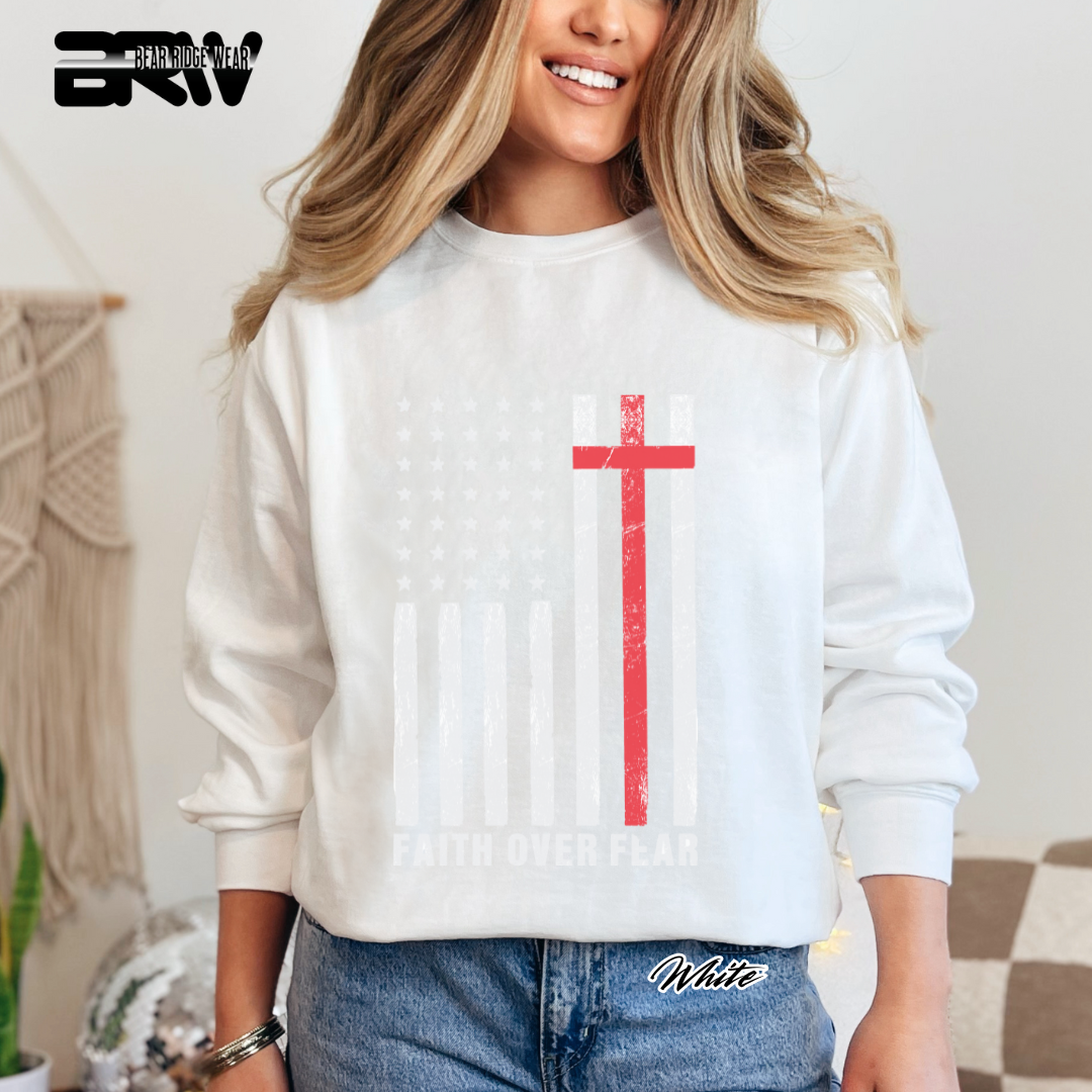 'Faith Over Fear' Faith Crewneck Sweatshirt