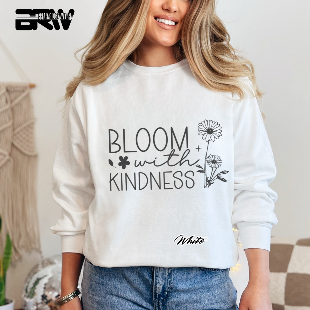 'Bloom With Kindness' Crewneck Sweatshirt