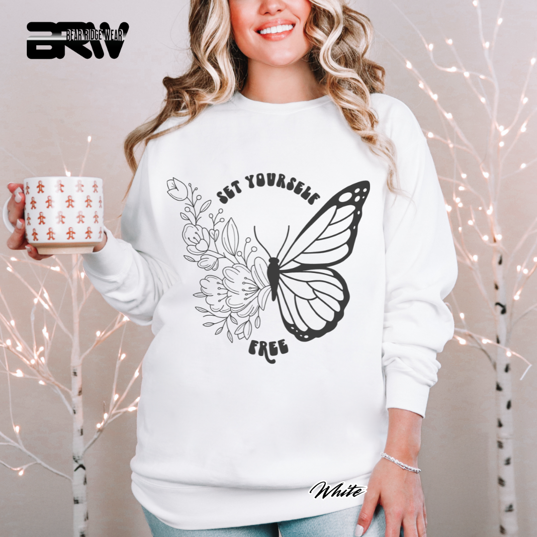 'Set Yourself Free' Crewneck Sweatshirt