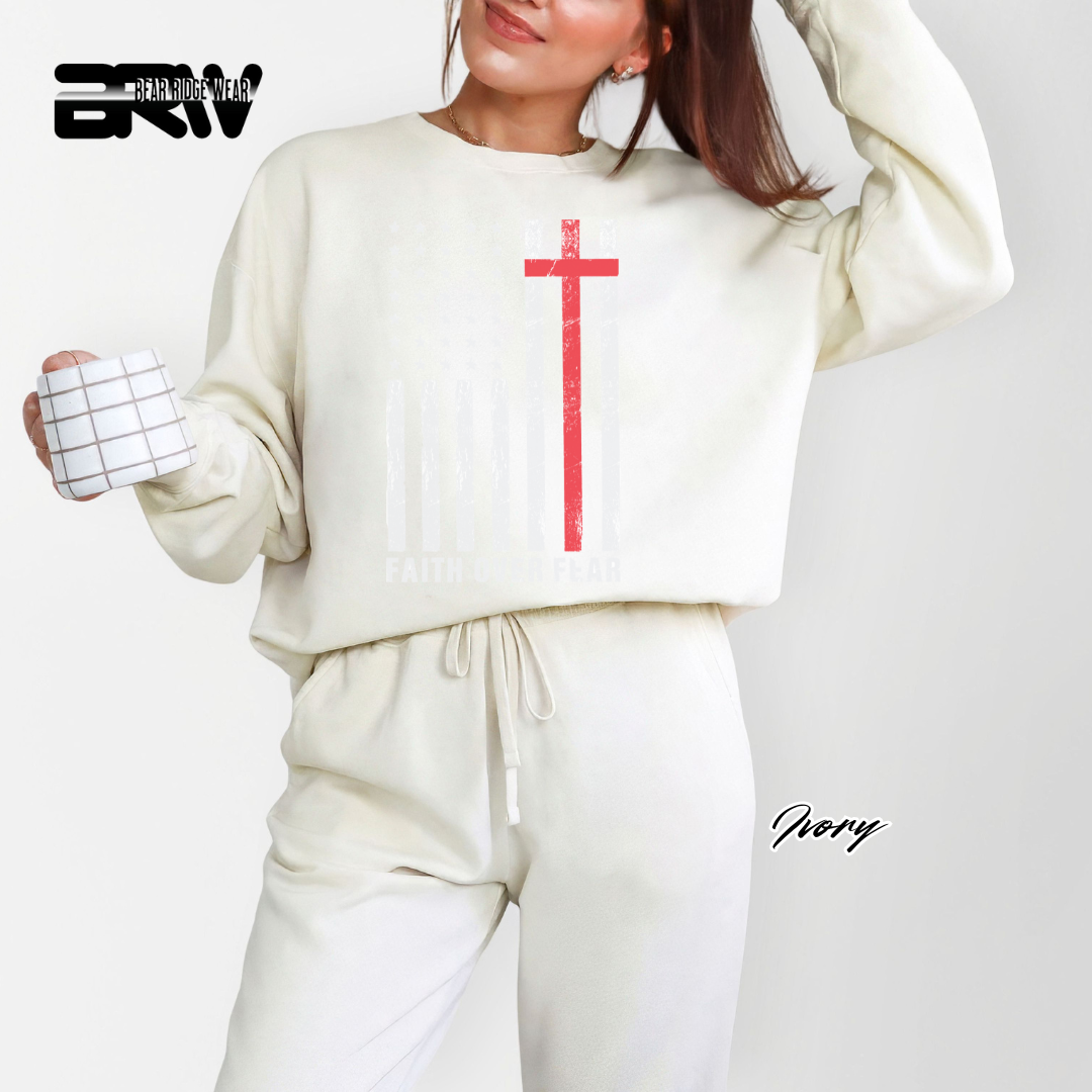 'Faith Over Fear' Faith Crewneck Sweatshirt