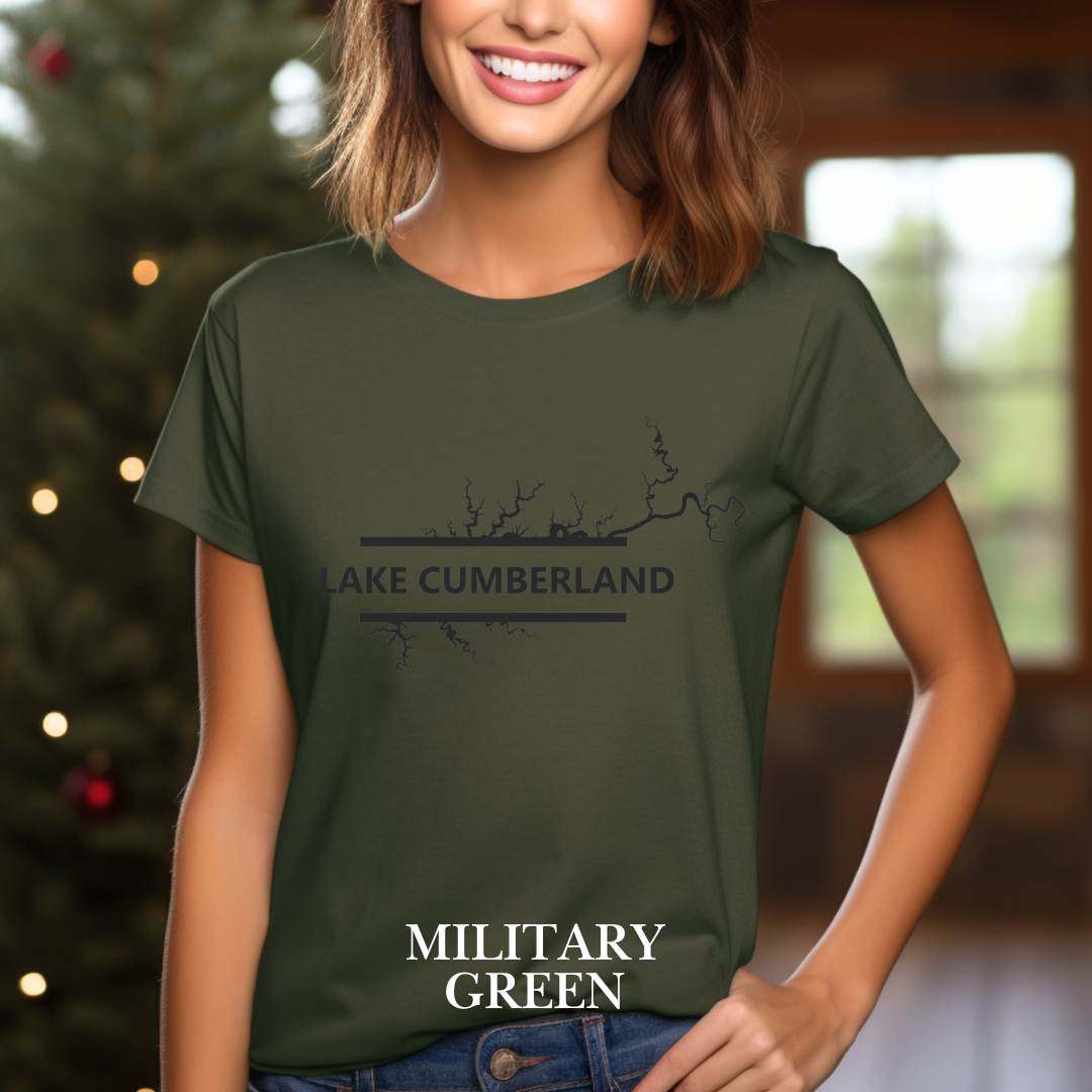 "Bold Lake Cumberland" Map Tee