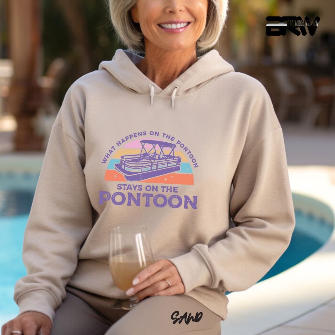 'What Happens To Pontoon' Summer Hoodie