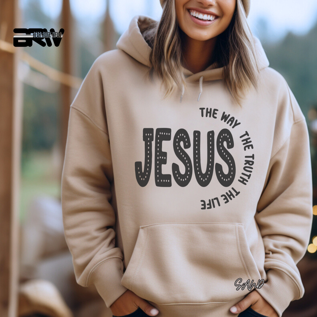 'Jesus The Way, The Truth, The Life' Faith Hoodie