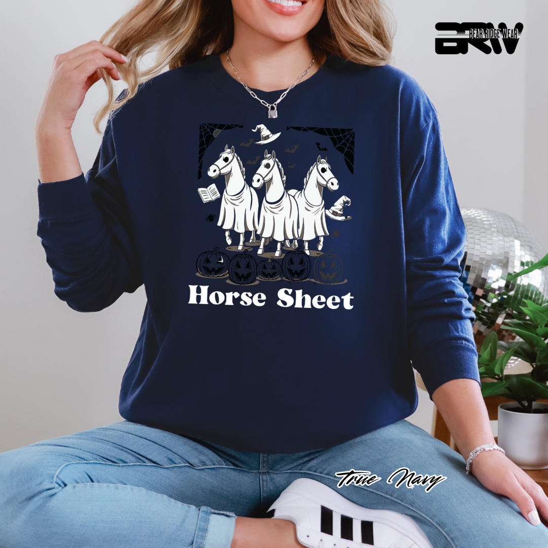 'Horse Sheet' Fall Long-Sleeve Tee
