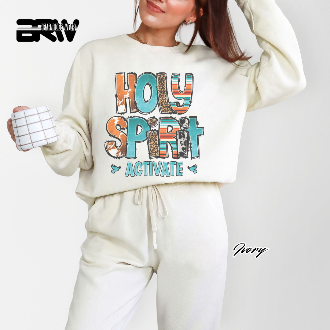 'Holy Spirit Activate' Faith Long-Sleeve Tee