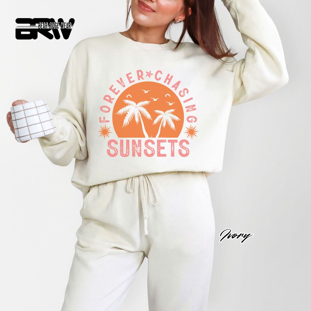 'Forever Chasing Sunsets' Summer Long Sleeve Tee