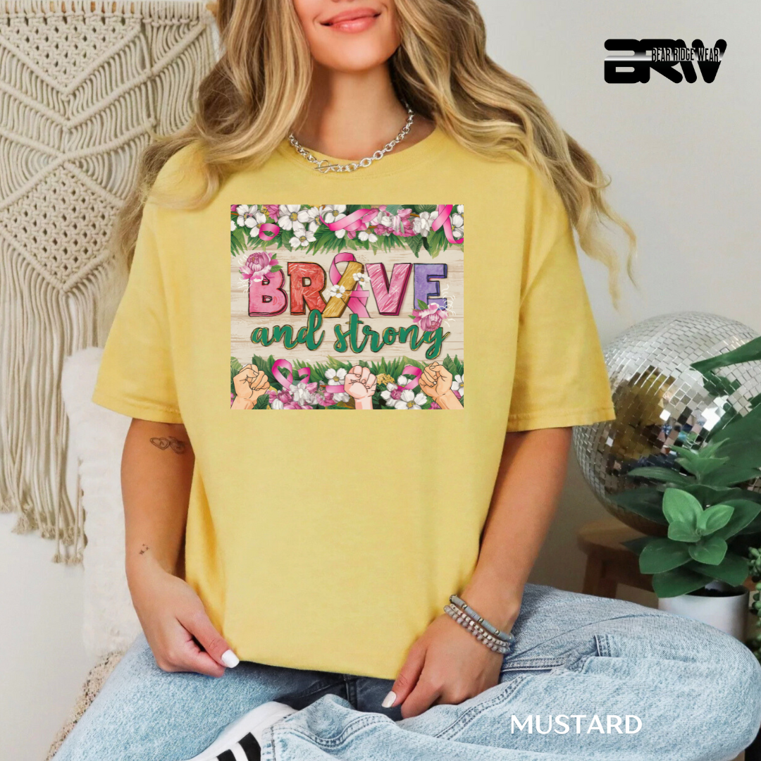 'Brave and strong' Awareness Tee
