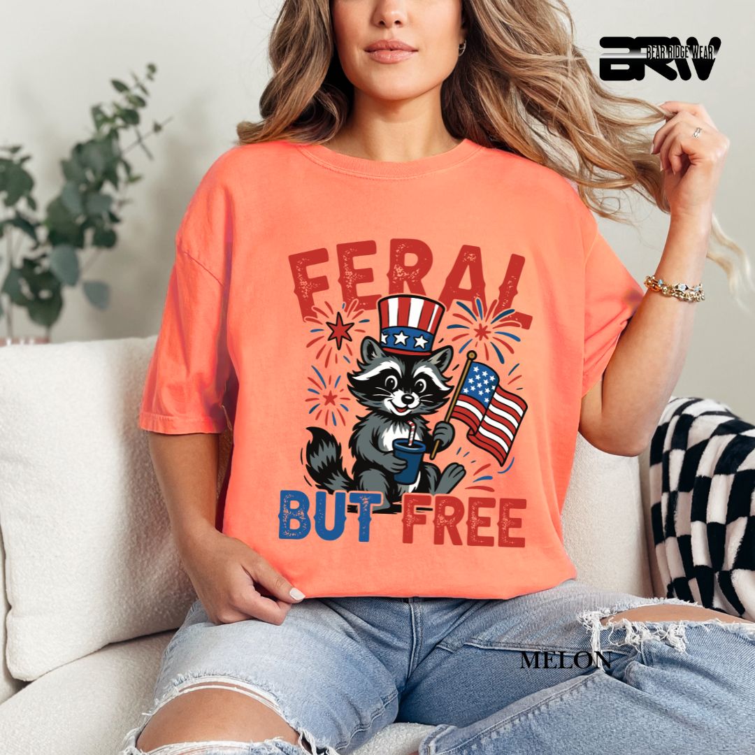 Feral-Raccoon- Patriotic Tee
