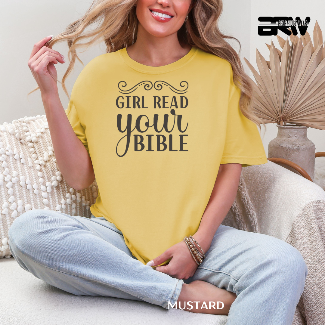 'Girl Read Your Bible' Faith Tee