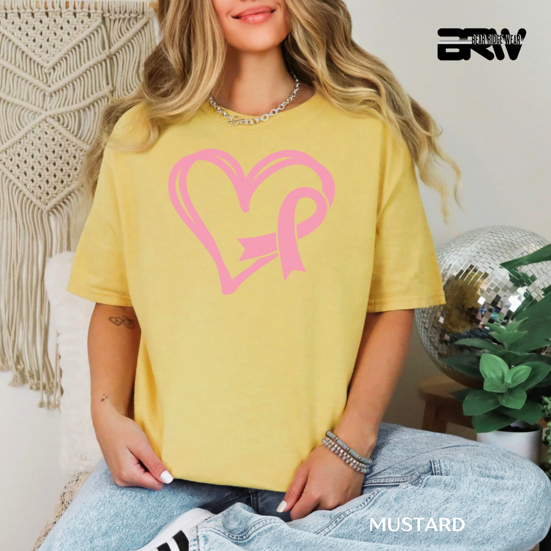 'Heart and Ribbon' Awareness Tee