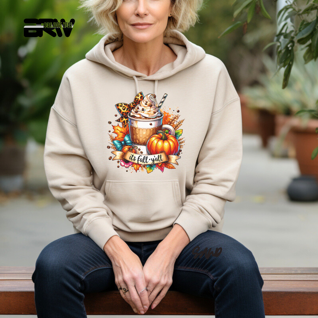 'Its Fall Yall Latte' Fall Hoodie