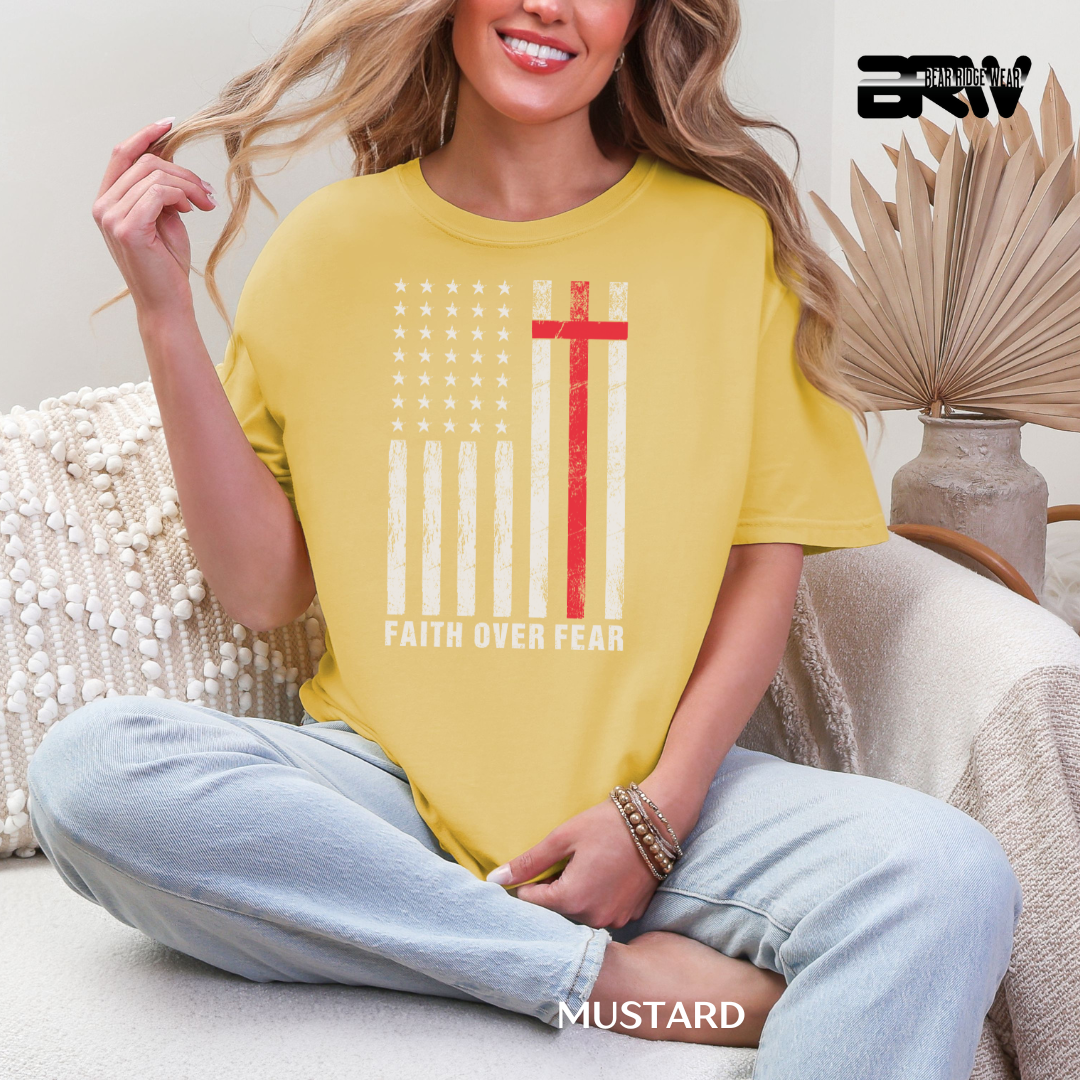 'Faith over Fear-Flag' Faith Tee