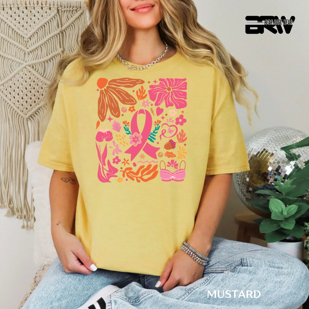 'Breast Cancer Boho' Awareness Tee