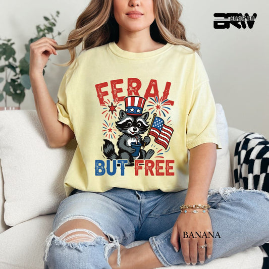 Feral-Raccoon- Patriotic Tee