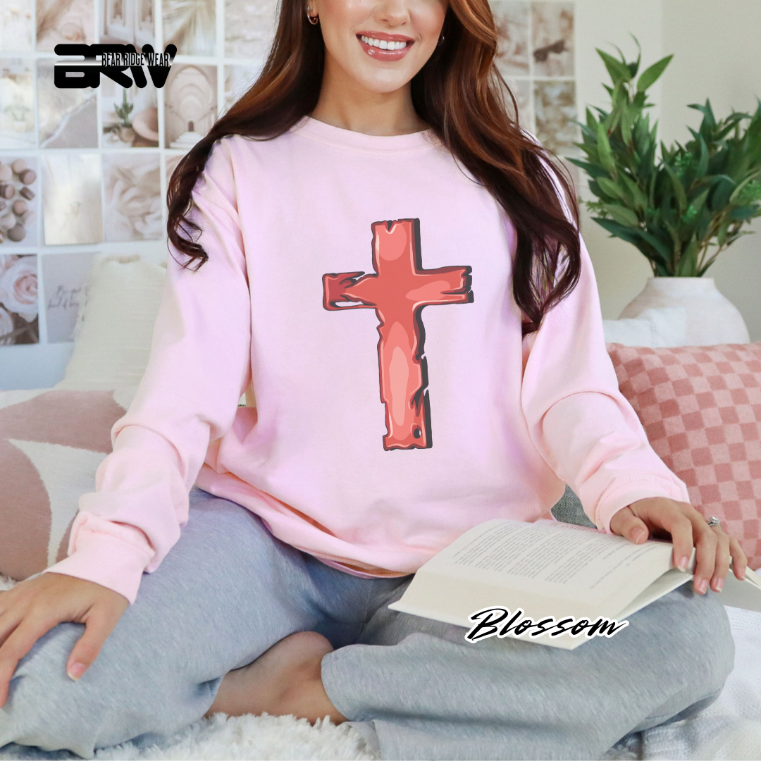 'Old Cross' Faith Long-Sleeve Tee