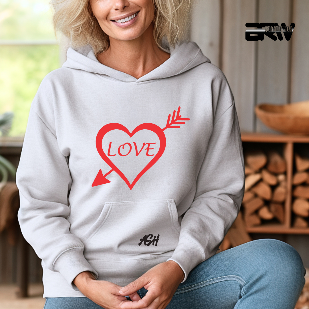 'Heart Pierced by an Arrow' Hoodie