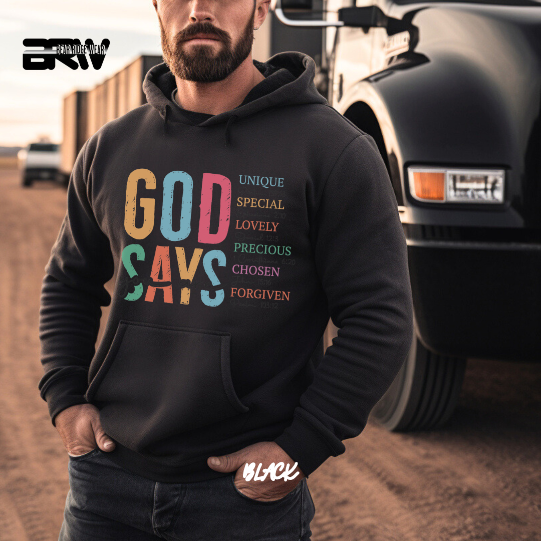'God Says You Are' Faith Hoodie