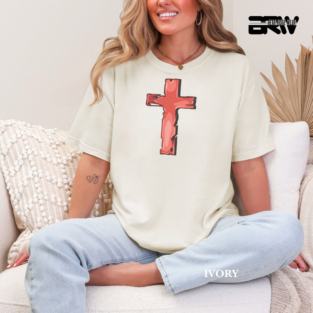 'Cross-Red' Faith Tee