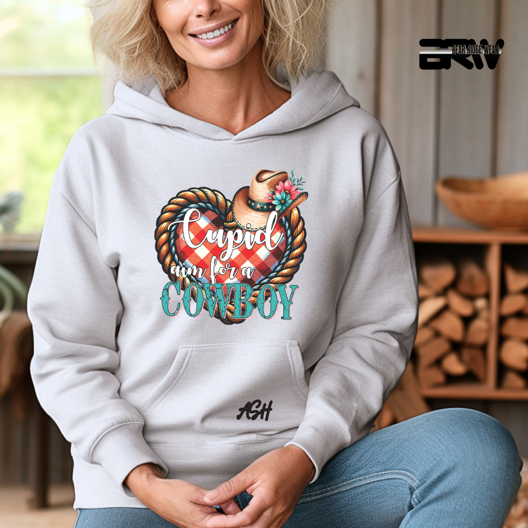 'Cupid Aim for a Cowboy' Hoodie