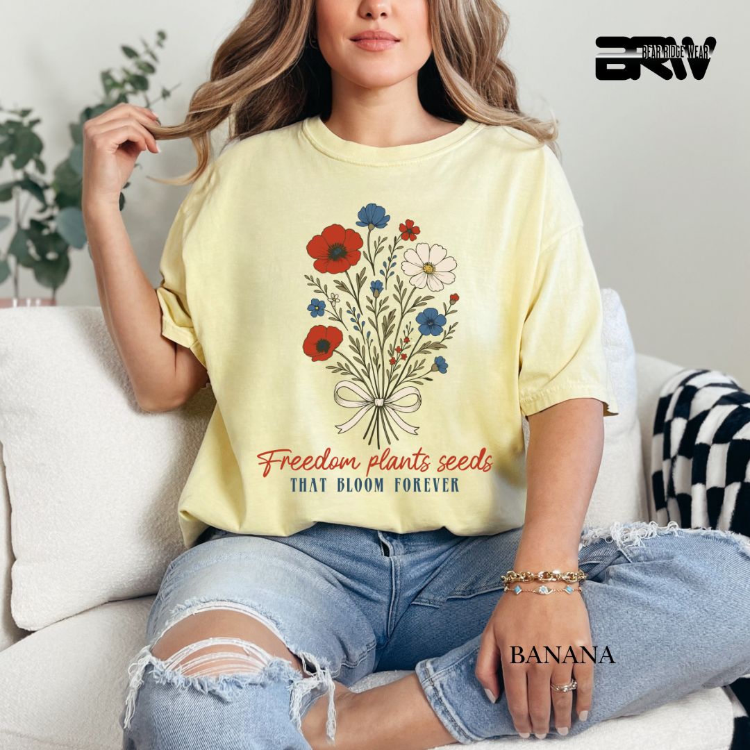 Freedom Plants Seeds- Patriotic Tee