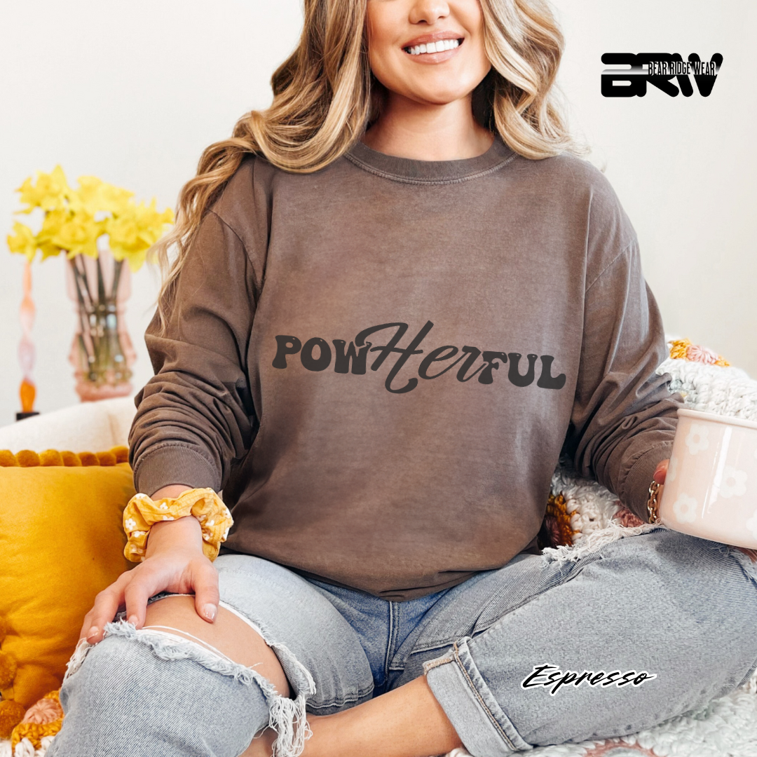 'Powherful' Long Sleeve Faith Tee