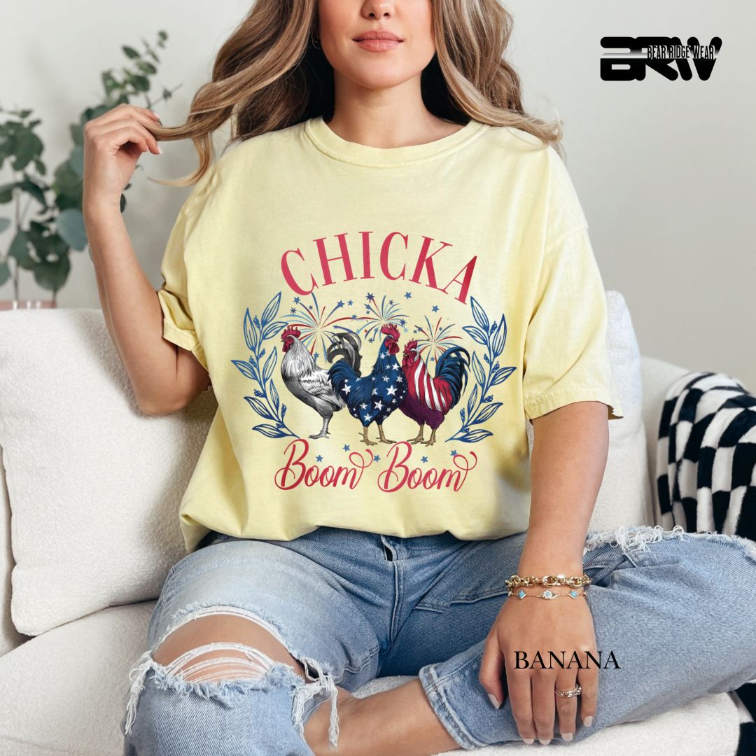 Chicka Boom Boom- Patriotic Tee