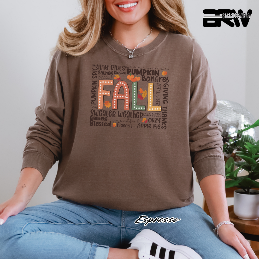 'Fall Hay Rides etc' Fall Crewneck Sweatshirt