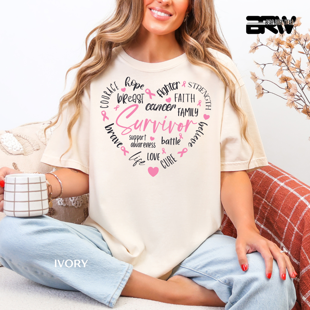 'Survivor Heart' Awareness Tee