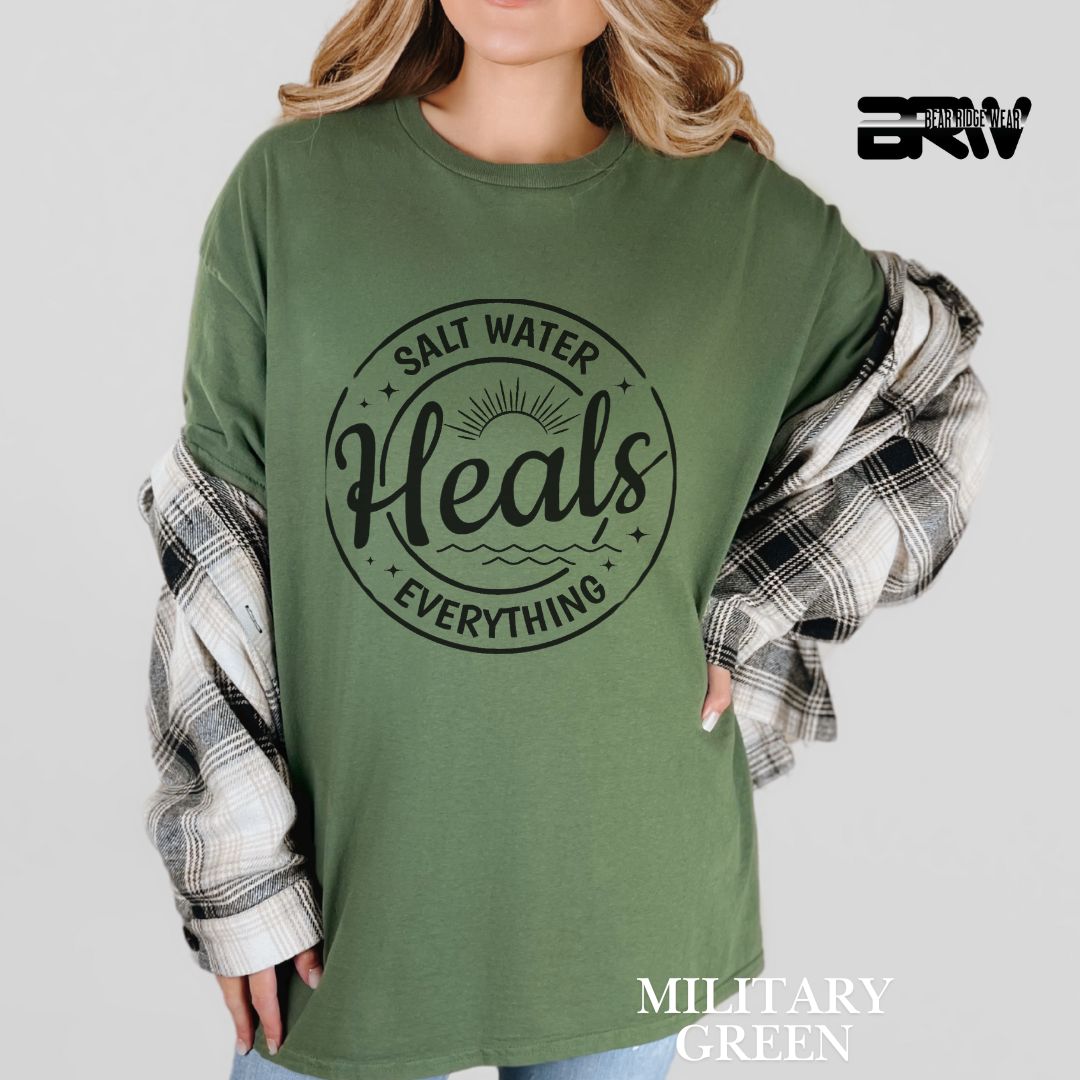 'Salt Water Heals Everything' 2 Summer Tee