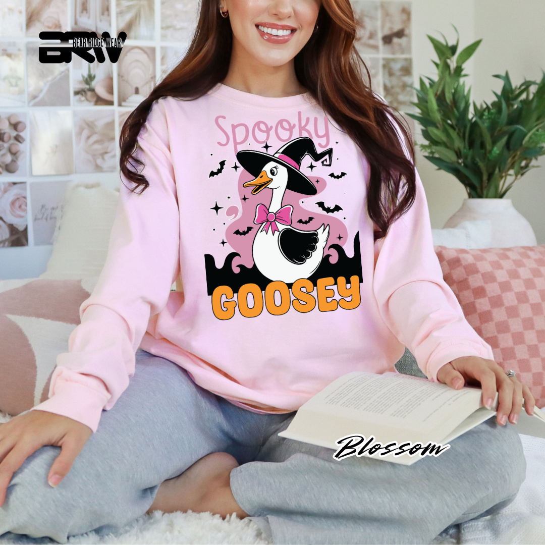 'Spooky Goosey' Fall Long-Sleeve Tee