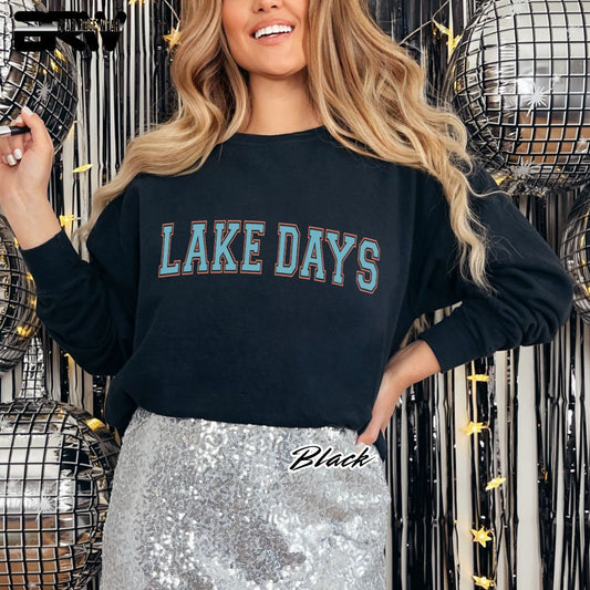 'Lake Days' Summer Crewneck Sweatshirt