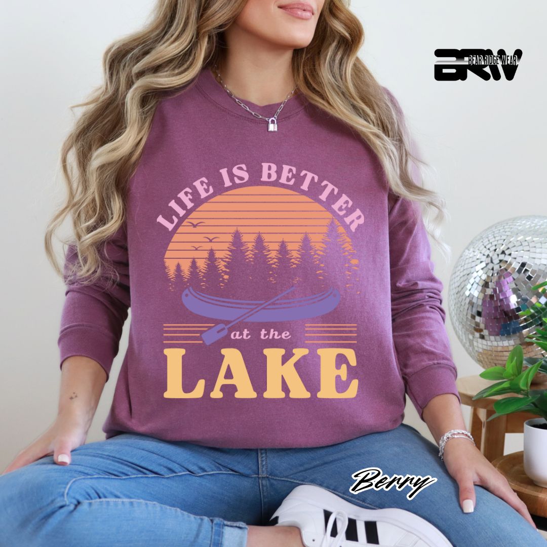 'Life Is Better At The Lake' Summer Long Sleeve Tee