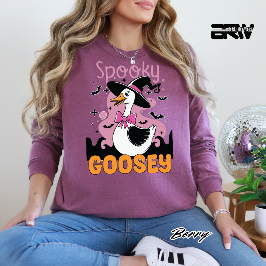 'Spooky Goosey' Fall Long-Sleeve Tee