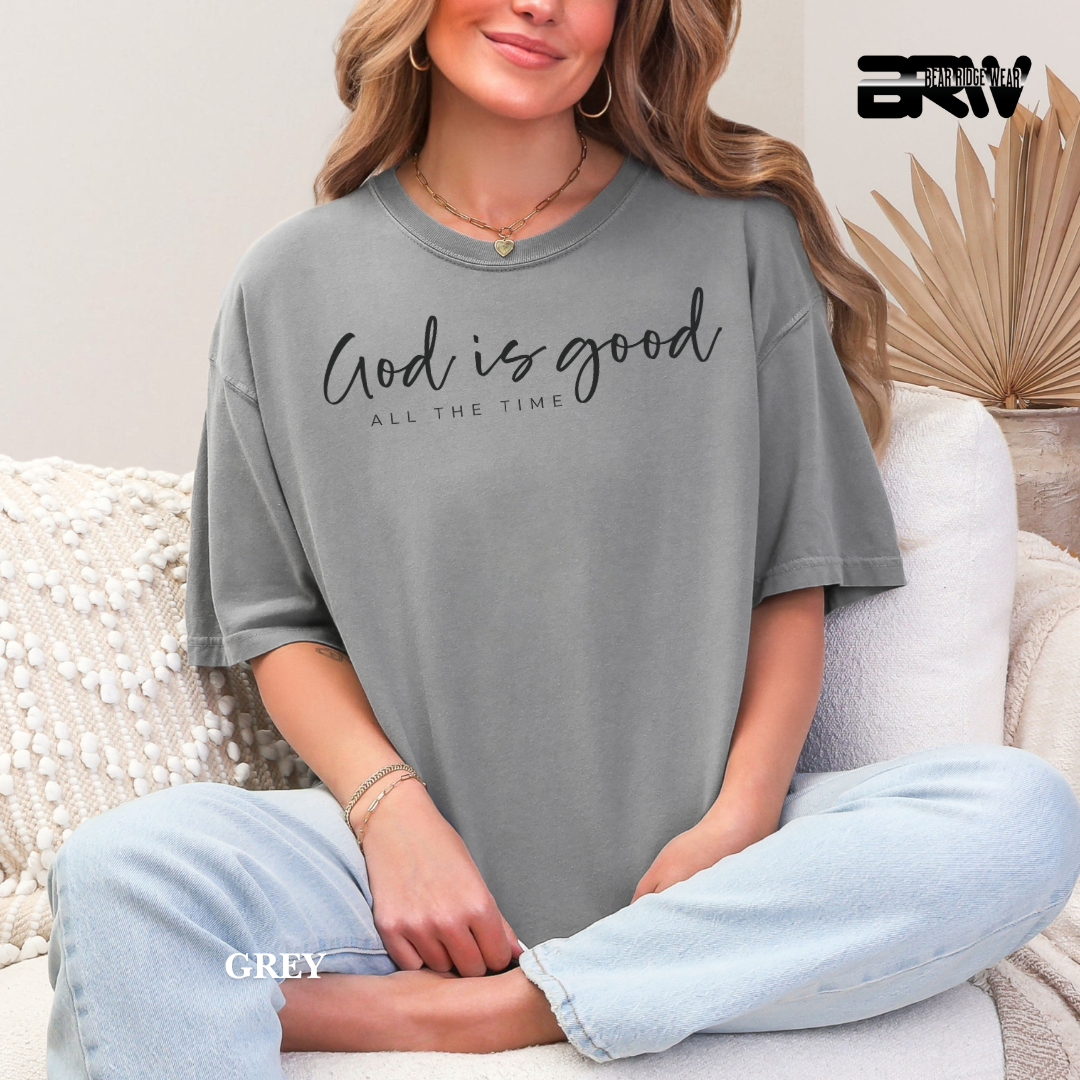 'God Is Good-Black' Faith Tee