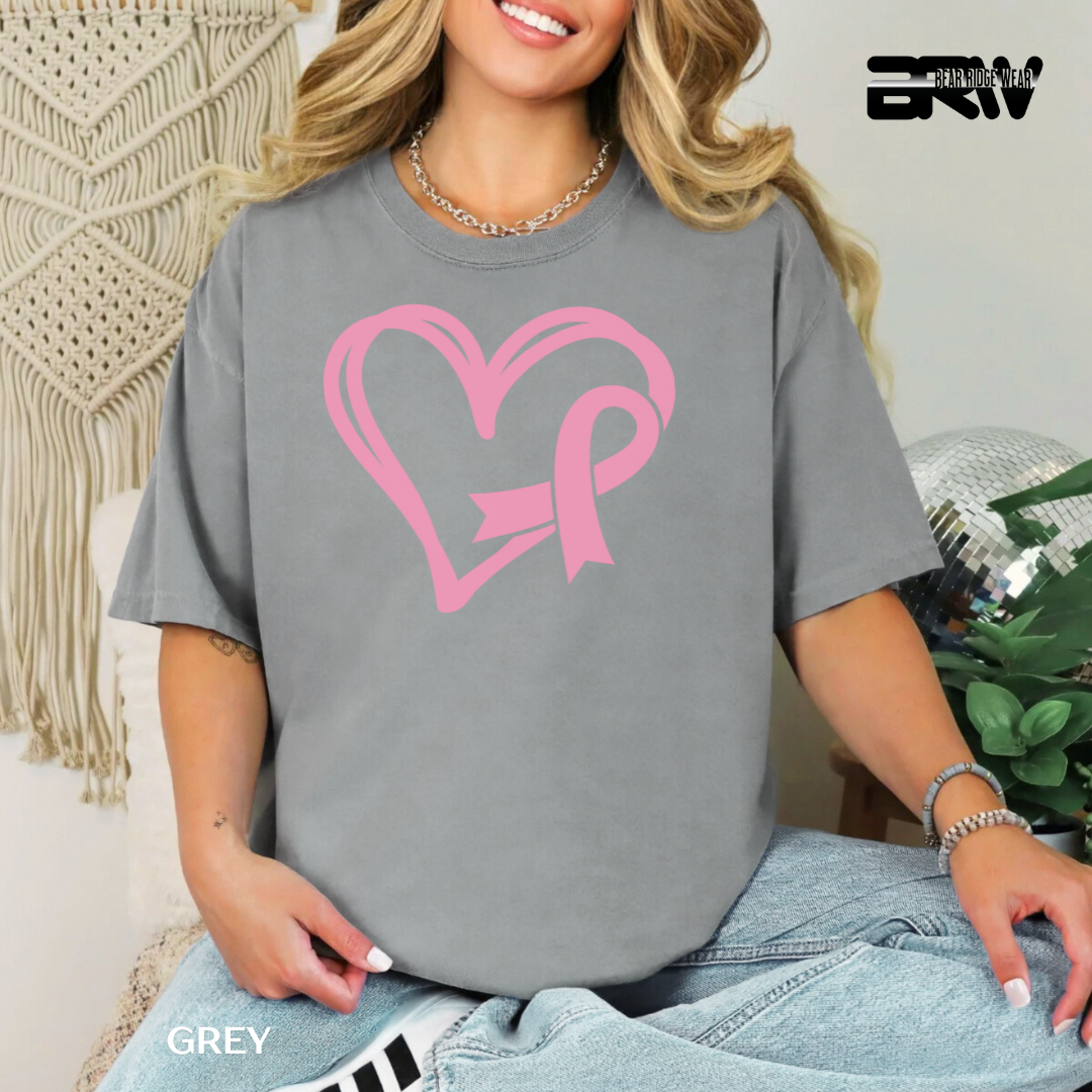'Heart and Ribbon' Awareness Tee