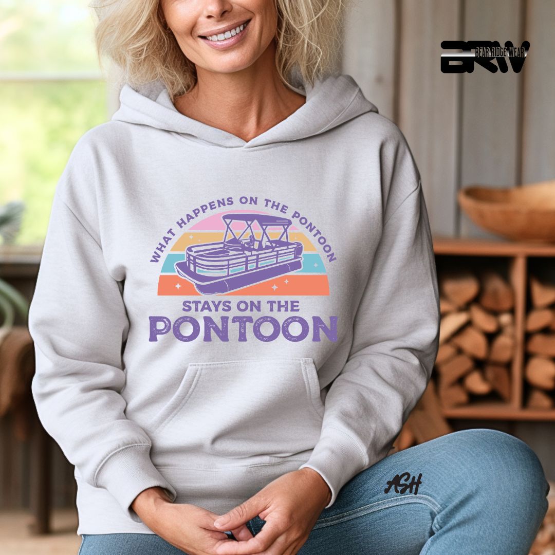 'What Happens To Pontoon' Summer Hoodie