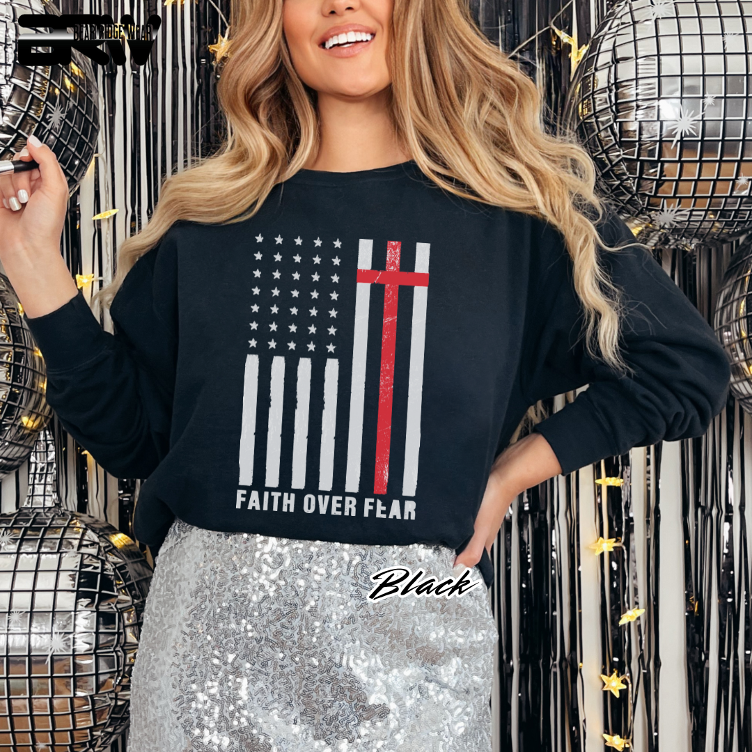 'Faith Over Fear' Faith Crewneck Sweatshirt