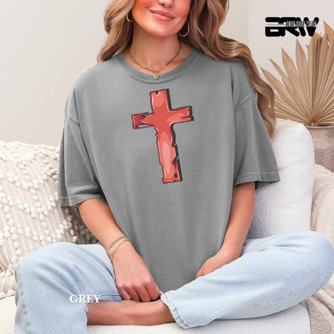 'Cross-Red' Faith Tee