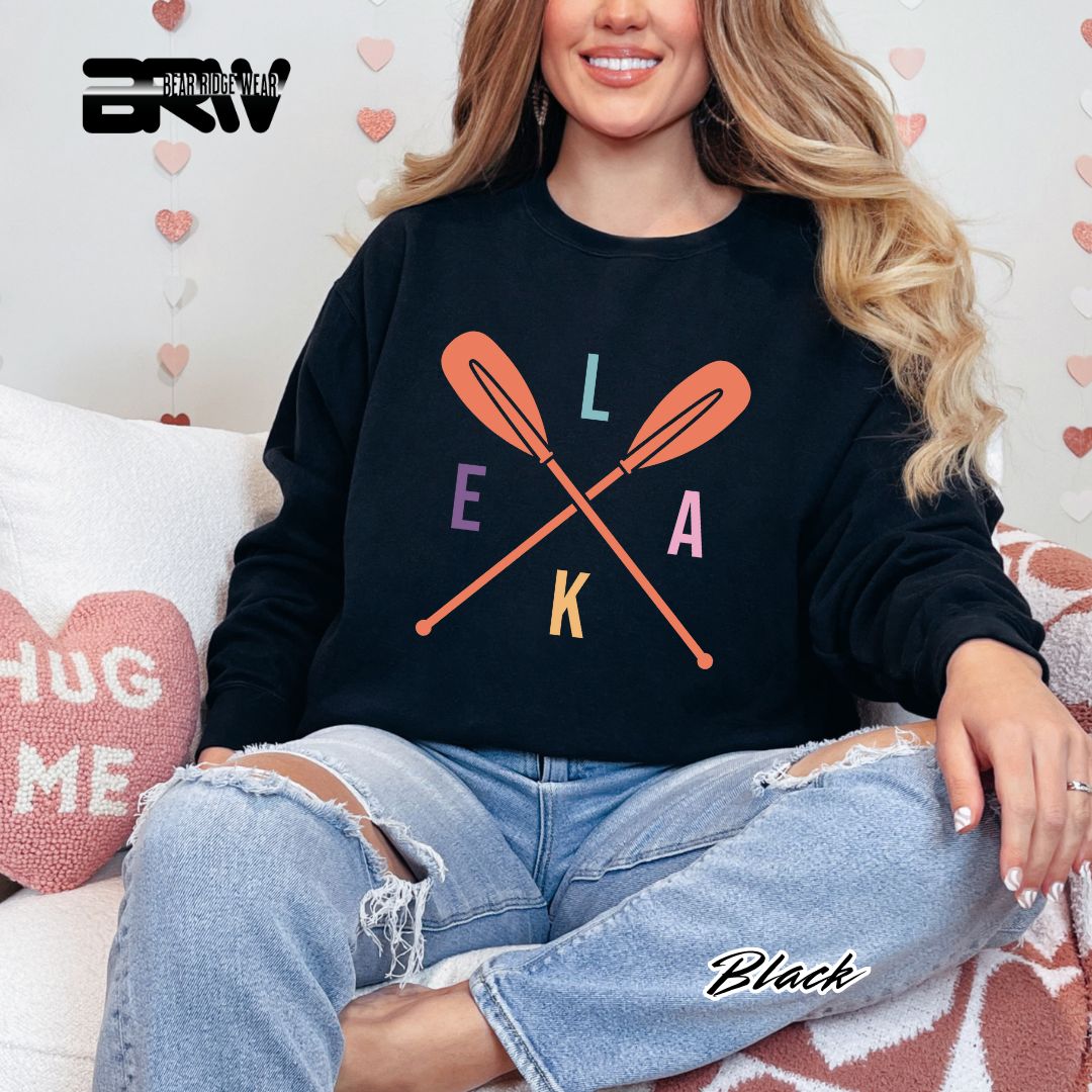 'Lake-Oars' Summer Crewneck Sweatshirt