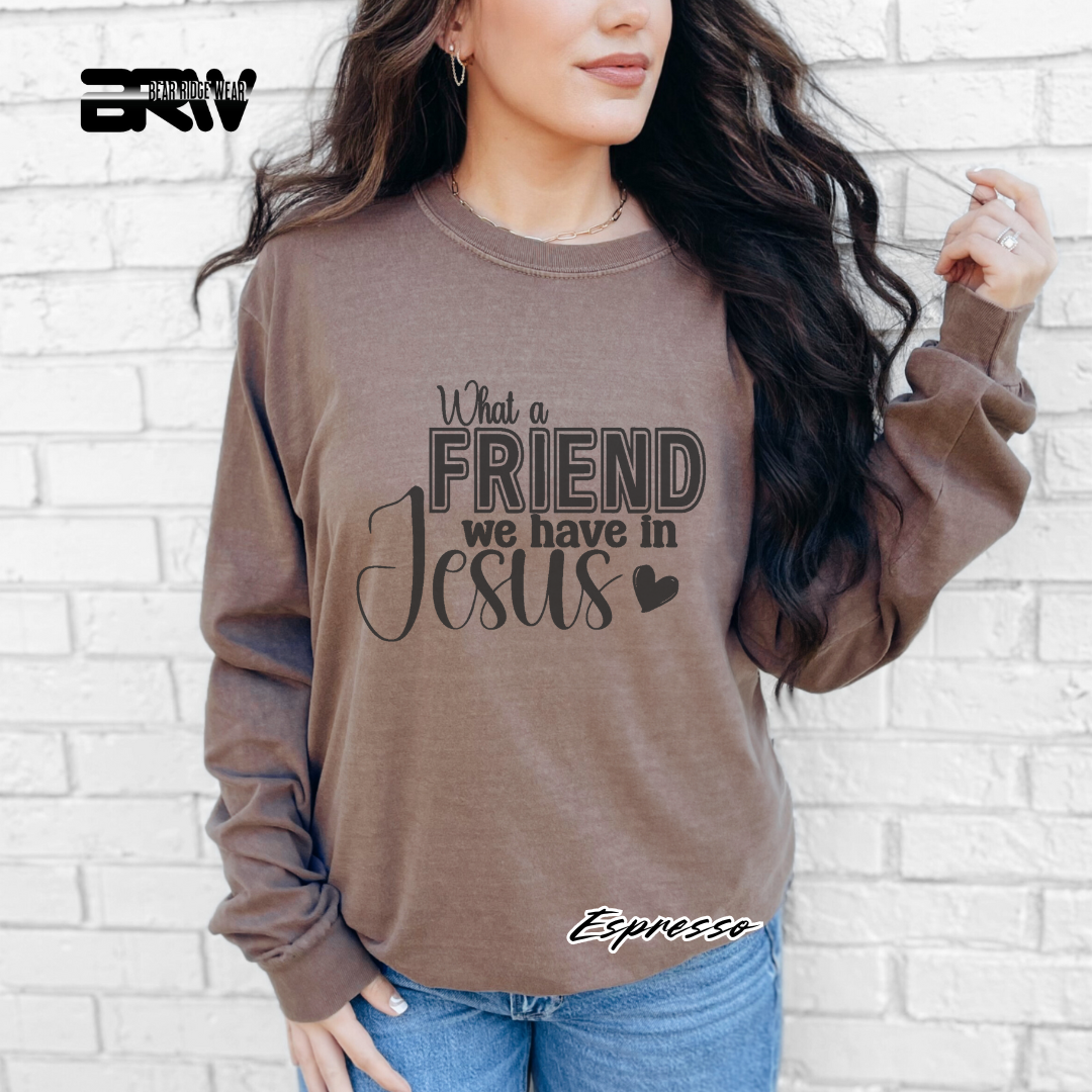 'What A Friend We Have In Jesus' Long-Sleeve Faith Tee