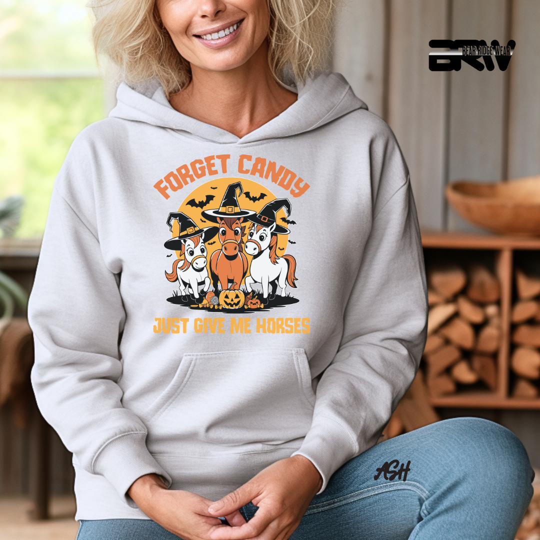 'Forget Candy-Horses' Fall Hoodie