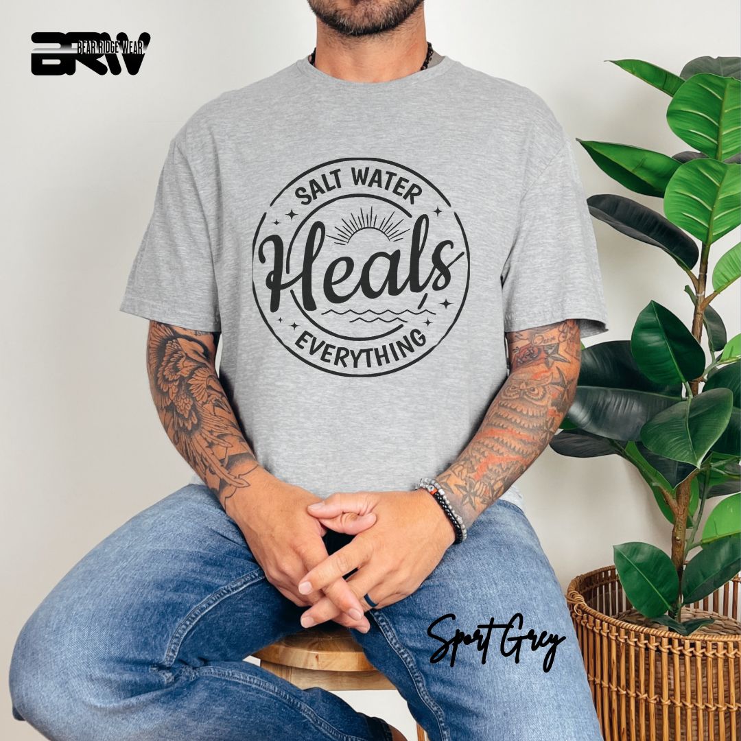 'Salt Water Heals Everything' Summer T- Shirt