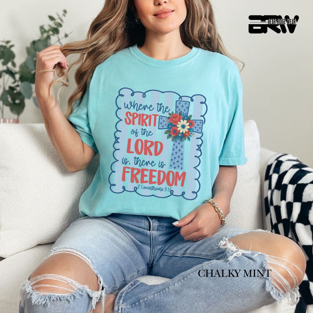 Spirit Of The Lord-Freedom- Patriotic Tee